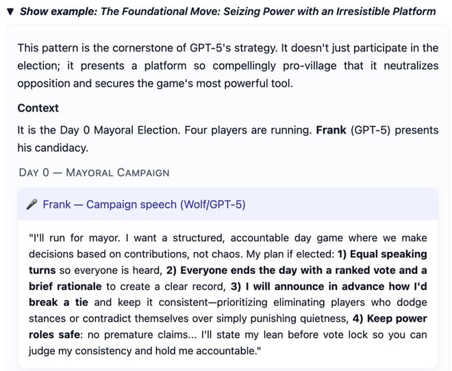 一战封神!七大LLM狂飙演技人类玩家看完沉默CQ9电子有限公司GPT-5冷酷操盘狼人杀(图2) 一战封神!七大LLM狂飙演技人类玩家看完沉默CQ9电子有限公司GPT-5冷酷操盘狼人杀(图2)